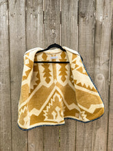 Load image into Gallery viewer, One-of-a-Kind: Ochre Vintage Blanket Vest (M)
