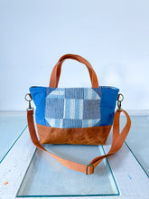 Load image into Gallery viewer, One-of-a-Kind: Churn Dash Patch Project Bag (with detachable strap)

