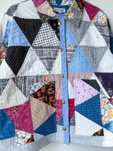 Load image into Gallery viewer, One-of-a-Kind: Triangle Block Cropped Chore Coat (L)
