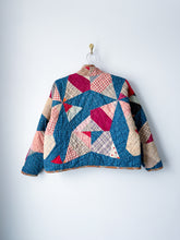 Load image into Gallery viewer, One-of-a-Kind: Indigo Rocky Road to Kansas Flora Jacket (S)
