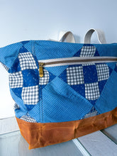 Load image into Gallery viewer, One-of-a-Kind: Indigo Nine Patch Weekender Bag
