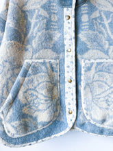 Load image into Gallery viewer, One-of-a-Kind: Orr Health Blue Wool Blanket Flora Jacket (M)
