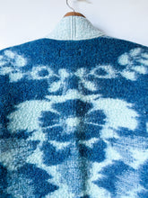 Load image into Gallery viewer, One-of-a-Kind: Ukrainian Sapphire Blanket Flora Jacket (M)
