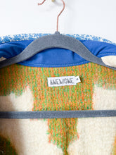 Load image into Gallery viewer, One-of-a-Kind: Orange and Green Floral Ukrainian Blanket Flora Jacket (S)

