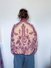 Load image into Gallery viewer, One-of-a-Kind: Dusty Mauve Floral Ukrainian Blanket Flora Jacket (M)
