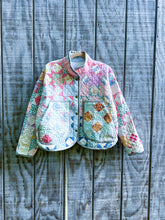 Load image into Gallery viewer, One-of-a-Kind: Economy Nine Patch Flora Jacket (S)
