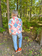 Load image into Gallery viewer, One-of-a-Kind: Ocean Waves Flora Jacket (M)
