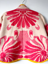 Load image into Gallery viewer, One-of-a-Kind: Vintage Ukrainian Floral Blanket Flora Jacket (S)
