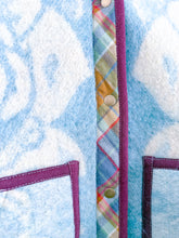 Load image into Gallery viewer, One-of-a-Kind: Golden Dawn Wool Blanket Hooded Flora Jacket (M)
