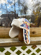 Load image into Gallery viewer, One-of-a-Kind: Pineapple Block Aviator Hat (Adult S/M)
