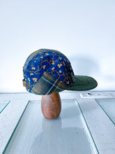 Load image into Gallery viewer, One-of-a-Kind: Antique Indigo &amp; Cheddar Quilt/Toad &amp; Co Remnant 5 Panel Hat (Large)
