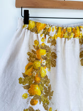 Load image into Gallery viewer, One-of-a-Kind: Vintage Linen Tablecloth Easy Pant (S)
