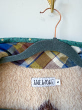 Load image into Gallery viewer, One-of-a-Kind: Chocolate Floral Ukrainian Blanket Flora Jacket (S)
