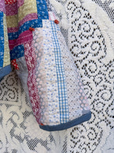Load image into Gallery viewer, One-of-a-Kind: Hand-tied Log Cabin Flora Jacket (S)
