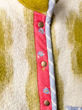 Load image into Gallery viewer, One-of-a-Kind: Celery Floral Wool Ukrainian Blanket Flora Jacket (L)
