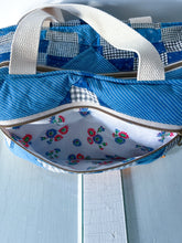 Load image into Gallery viewer, One-of-a-Kind: Indigo Nine Patch Weekender Bag
