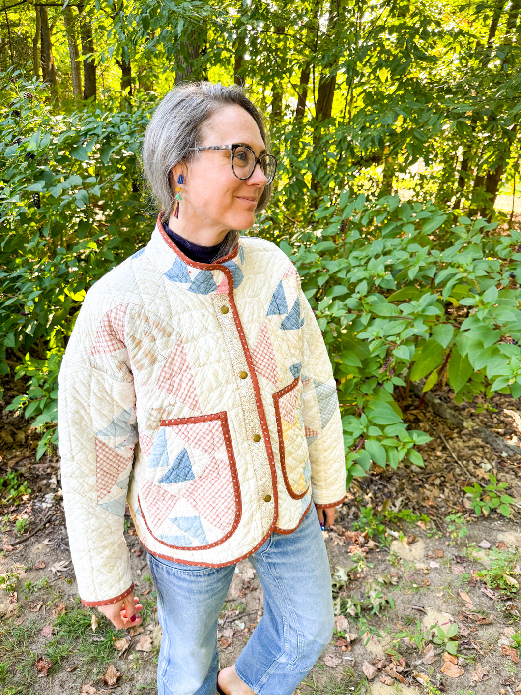 One-of-a-Kind: Stepping Stones Flora Jacket (M)