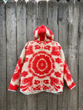 Load image into Gallery viewer, One-of-a-Kind: Cherry Floral Ukrainian Blanket Flora Jacket (S)
