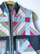 Load image into Gallery viewer, One-of-a-Kind: Broken Arrows Quilt Vest (XS-M)
