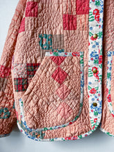 Load image into Gallery viewer, One-of-a-Kind: Overdyed Four Patch Flora Jacket (M)
