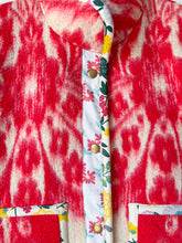 Load image into Gallery viewer, One-of-a-Kind: Red Floral Ukrainian Blanket Flora Jacket (M)
