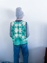 Load image into Gallery viewer, One-of-a-Kind: Floral Wool Blanket Snap Front Vest (L)
