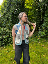 Load image into Gallery viewer, One-of-a-Kind: Triangle Quilt Vest (XS-M)
