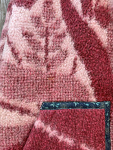Load image into Gallery viewer, One-of-a-Kind: Cranberry Leaves Ukrainian Blanket Flora Jacket (L)
