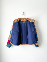 Load image into Gallery viewer, One-of-a-Kind: Indigo Rocky Road to Kansas Flora Jacket (S)

