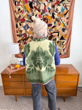 Load image into Gallery viewer, One-of-a-Kind: Deep Forest Floral Ukrainian Blanket Vest (L/XL)
