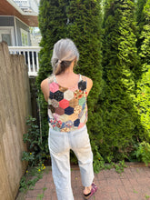 Load image into Gallery viewer, One-of-a-Kind: Antique Hexagon Quilt Top Turnaround Tank (S)
