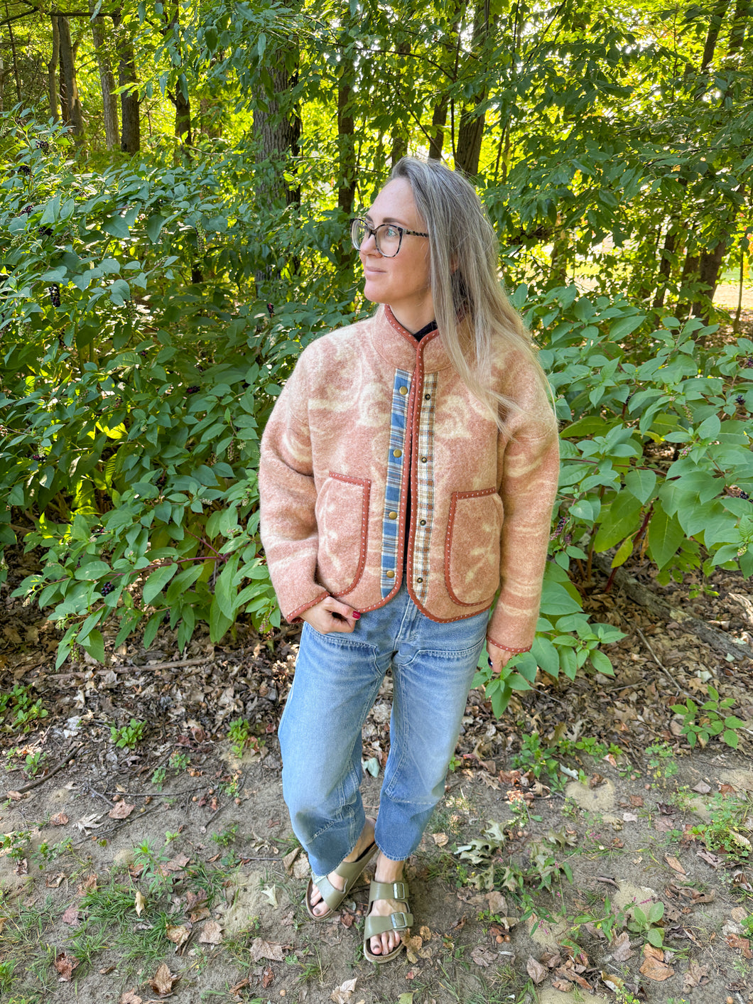 One-of-a-Kind: Orr Health Wool Blanket Flora Jacket (M)