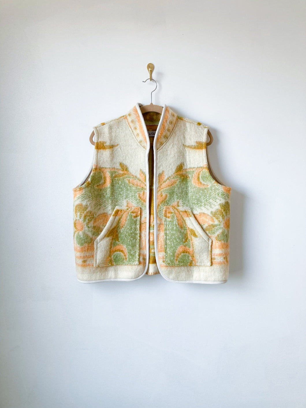 One-of-a-Kind: Orr Health Floral Wool Blanket Vest (M/L)