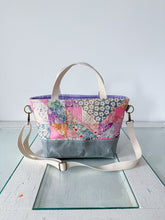 Load image into Gallery viewer, One-of-a-Kind: Ocean Waves Project Bag (with detachable strap)
