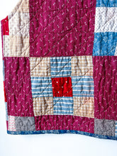 Load image into Gallery viewer, One-of-a-Kind: Nine Patch Quilt Vest (L/XL)
