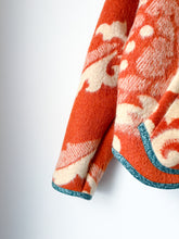 Load image into Gallery viewer, One-of-a-Kind: Copper Floral Ukrainian Wool Blanket Flora Jacket (M)
