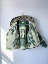 Load image into Gallery viewer, One-of-a-Kind: Deep Forest Floral Ukrainian Blanket Hooded Flora Jacket (M)
