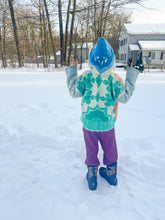 Load image into Gallery viewer, One-of-a-Kind: Colorblock Wool Kid&#39;s Flora Jacket (7yr)
