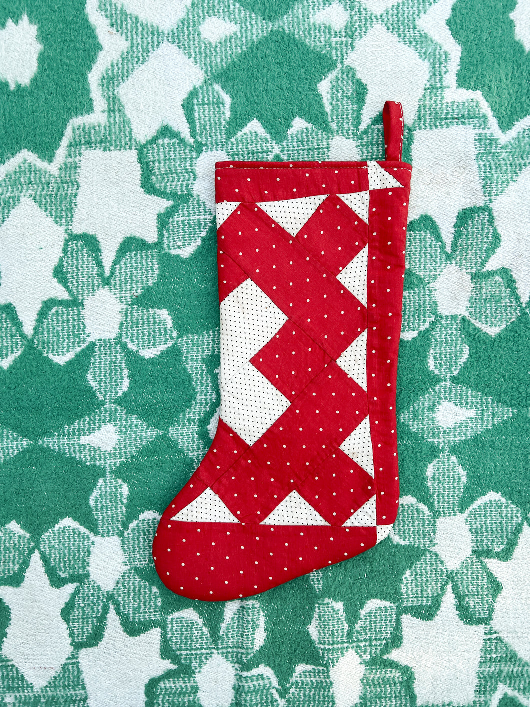 One-of-a-Kind: Chimney Sweep Quilt Stocking #3