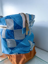 Load image into Gallery viewer, One-of-a-Kind: Indigo Nine Patch Weekender Bag
