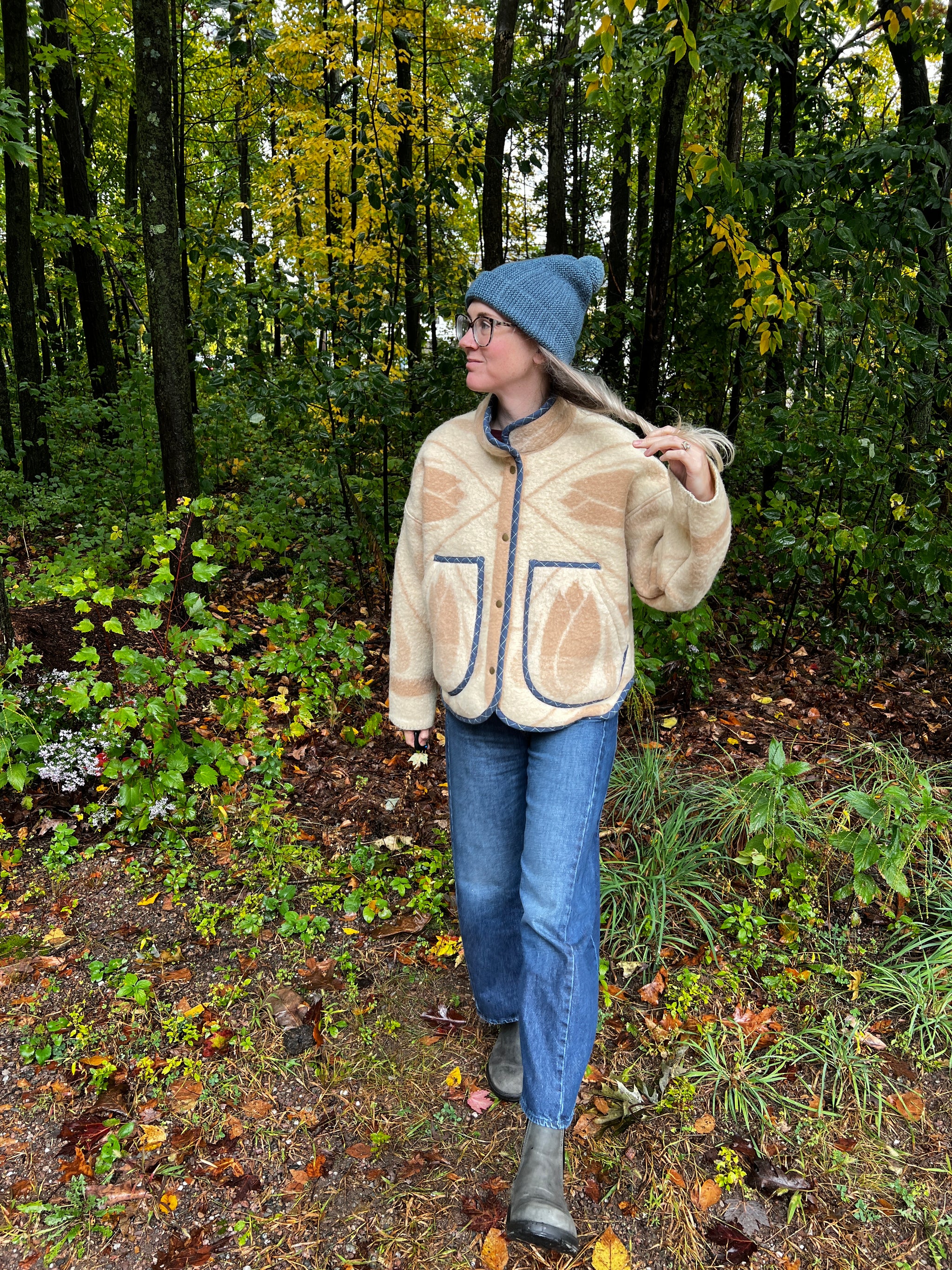 One-of-a-Kind: Orr Health Wool Blanket Flora Jacket (L) – ANEMONEVT