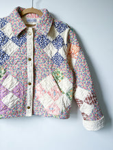 Load image into Gallery viewer, One-of-a-Kind: Nine Patch Cropped Chore Coat (XS/S)
