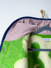 Load image into Gallery viewer, One-of-a-Kind: Spring Green Floral Ukrainian Blanket Hooded Flora Jacket (M)
