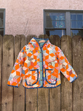 Load image into Gallery viewer, One-of-a-Kind: Tumbling Star KID’S Hooded Flora Jacket (9 year)
