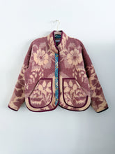Load image into Gallery viewer, One-of-a-Kind: Dusty Mauve Floral Ukrainian Blanket Flora Jacket (M)
