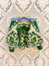 Load image into Gallery viewer, One-of-a-Kind: Pine Green Floral Ukrainian Blanket Flora Jacket (M)
