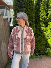 Load image into Gallery viewer, One-of-a-Kind: Dusty Mauve Ukrainian Blanket Flora Jacket (S)
