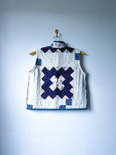 Load image into Gallery viewer, One-of-a-Kind: Indigo Chimney Sweep Quilt Vest (XS-M)
