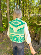 Load image into Gallery viewer, One-of-a-Kind: Vintage Geometric Blanket Vest (XS-M)
