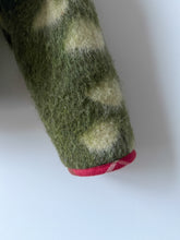 Load image into Gallery viewer, One-of-a-Kind: Green Floral Ukrainian Blanket Hooded Flora Jacket (S)
